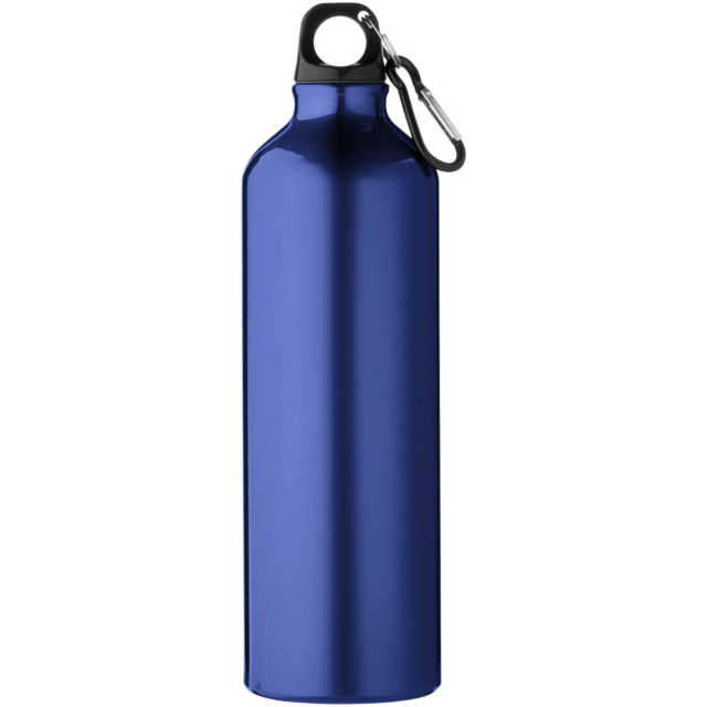 Oregon 770 ml Aluminium Trinkflasche mit Karabinerhaken - blau - Vorderseite