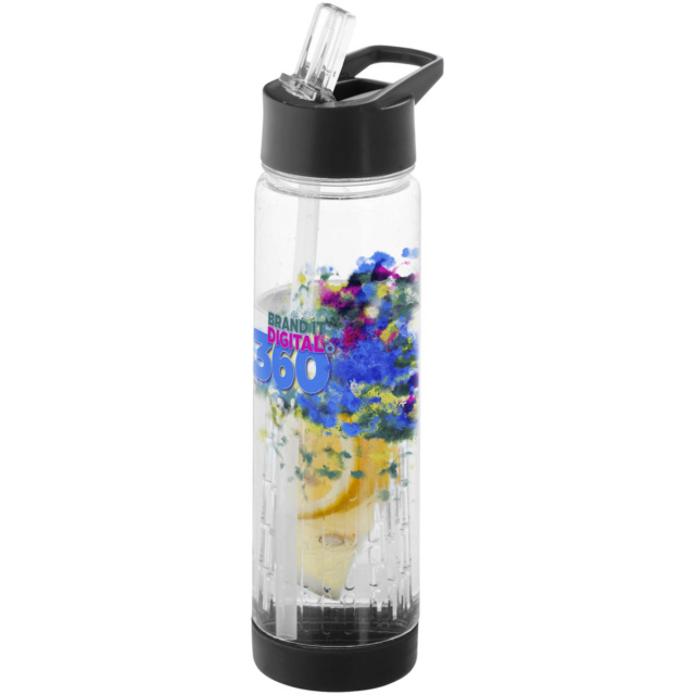 Tutti frutti 740 ml Tritan™ Sportflasche mit Infuser - transparent - Logo 1