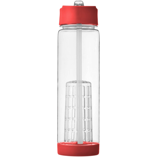 Tutti frutti 740 ml Tritan™ Sportflasche mit Infuser - transparent - Vorderseite