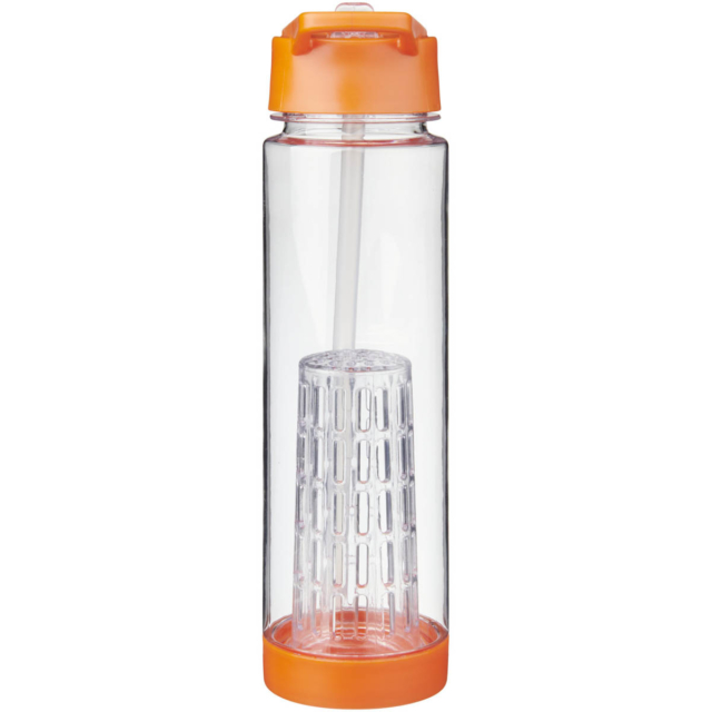 Tutti frutti 740 ml Tritan™ Sportflasche mit Infuser - transparent - Rückseite