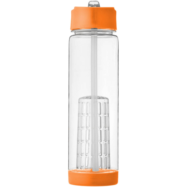 Tutti frutti 740 ml Tritan™ Sportflasche mit Infuser - transparent - Vorderseite