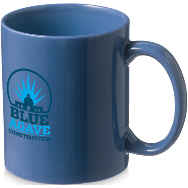 Santos 330 ml Keramiktasse - blau - Logo 1