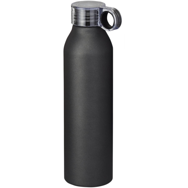 Grom 650 ml Aluminium Sportflasche - schwarz - Hauptfoto