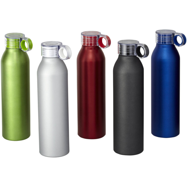 Grom 650 ml Aluminium Sportflasche - silber - Gruppe