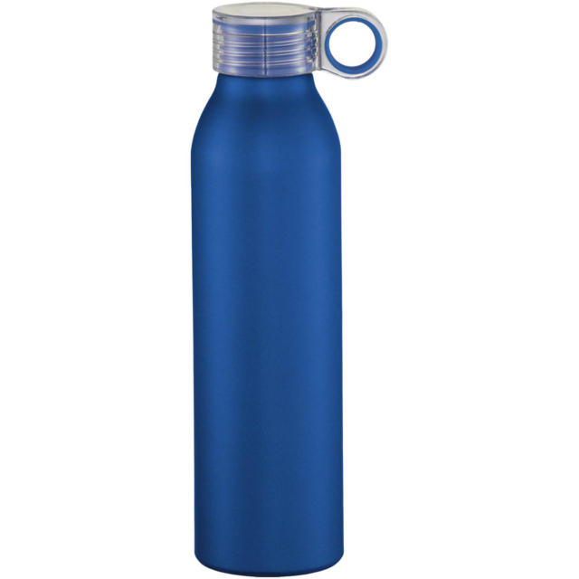 Grom 650 ml Aluminium Sportflasche - royalblau - Vorderseite