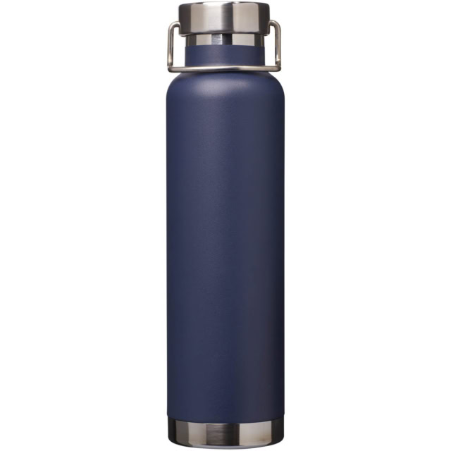 Thor 650 ml Kupfer-Vakuum Isoliersportflasche - navy - Vorderseite