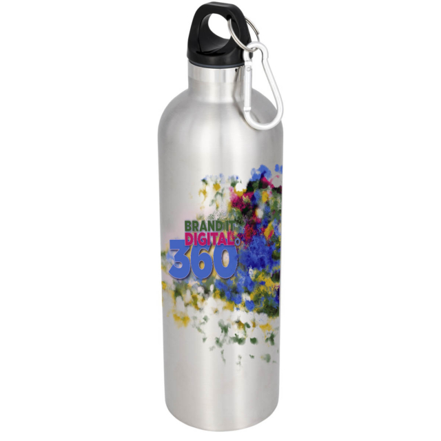 Atlantic 530 ml Vakuum Isolierflasche - silber - Logo 1