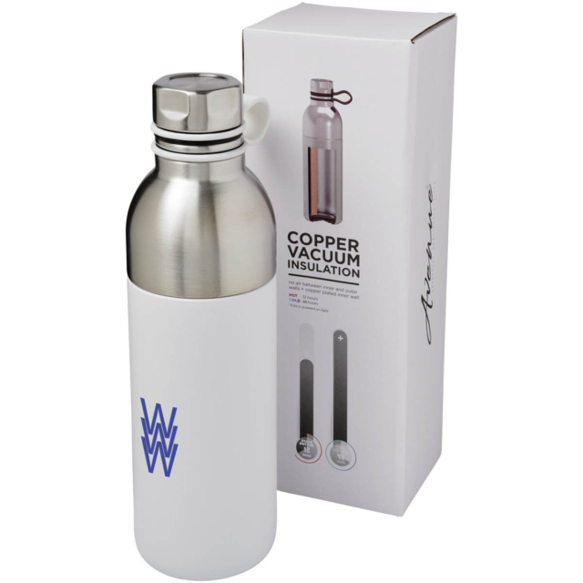 Koln 590 ml kupfer-vakuum Isolierflasche - weiss - Logo 1