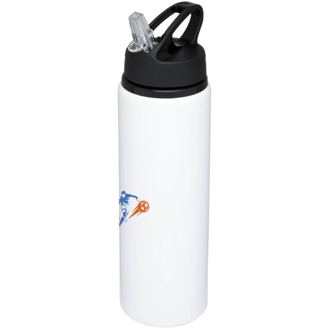 Fitz 800 ml Sportflasche - weiss - Logo 1