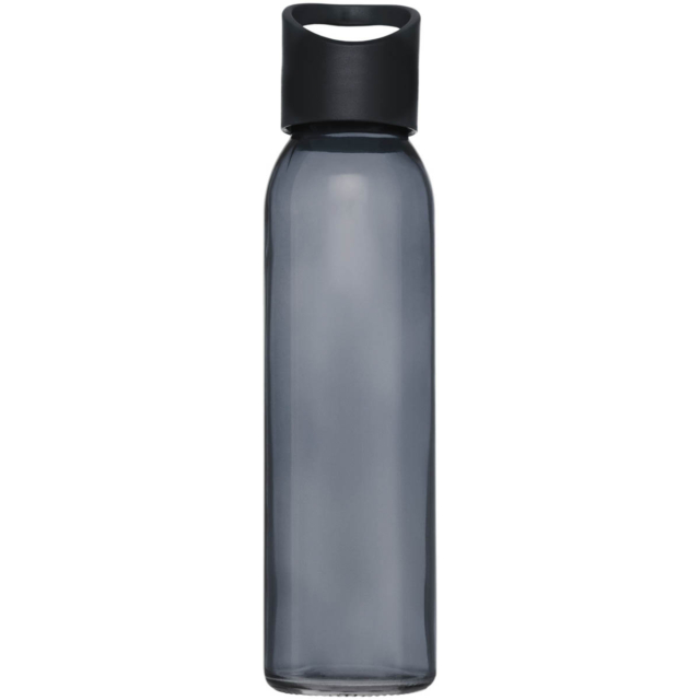 Sky 500 ml Glas-Sportflasche - schwarz - Rückseite