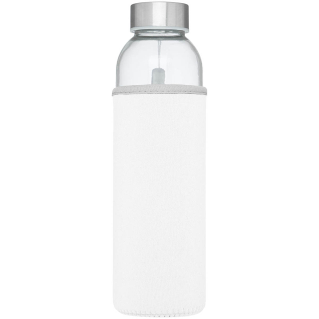 Bodhi 500 ml Glas-Sportflasche - weiss - Vorderseite