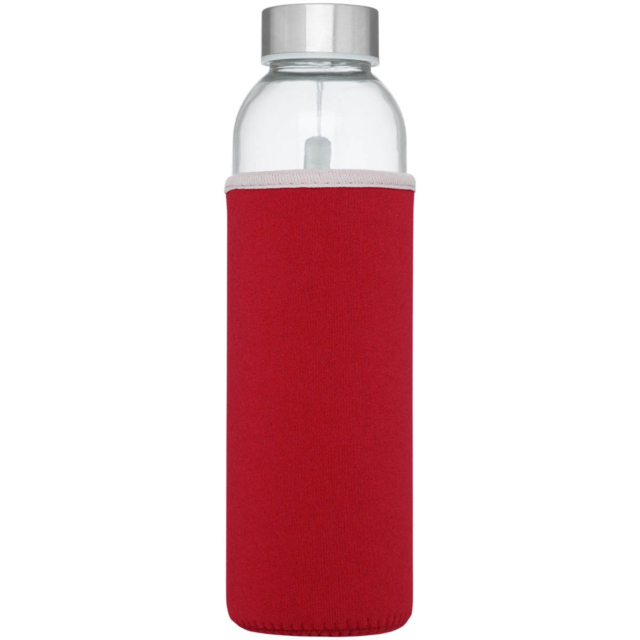 Bodhi 500 ml Glas-Sportflasche - rot - Vorderseite