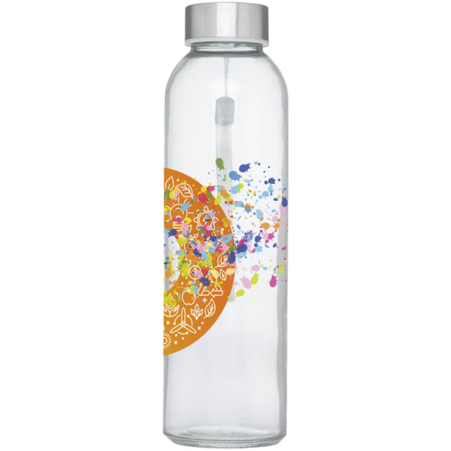 Bodhi 500 ml Glas-Sportflasche - rot - Logo 1