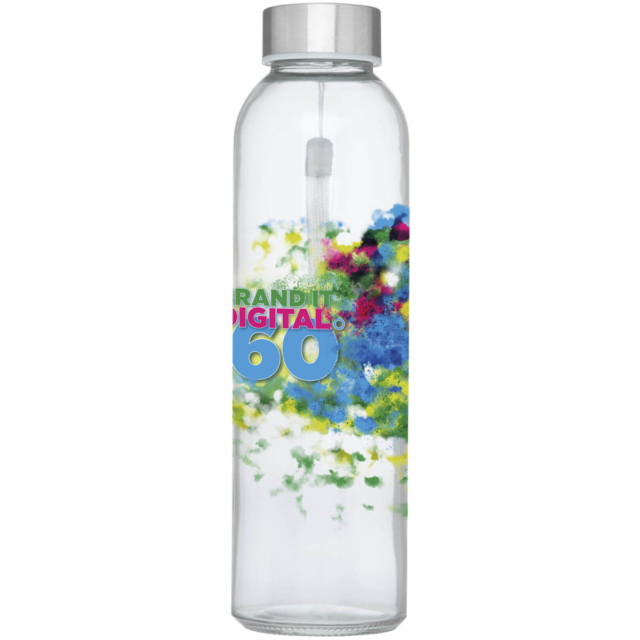 Bodhi 500 ml Glas-Sportflasche - lila - Logo 1