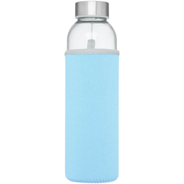 Bodhi 500 ml Glas-Sportflasche - hellblau - Vorderseite