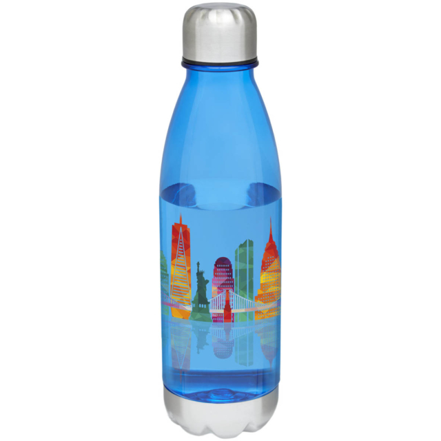 Cove 685 ml Sportflasche - transparent royalblau - Logo 1