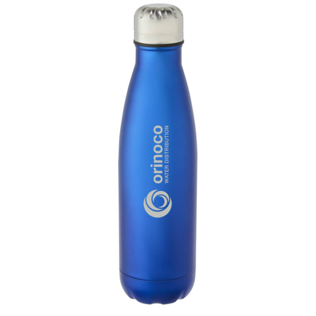 Cove 500 ml vakuumisolierte Edelstahlflasche - royalblau - Logo 2