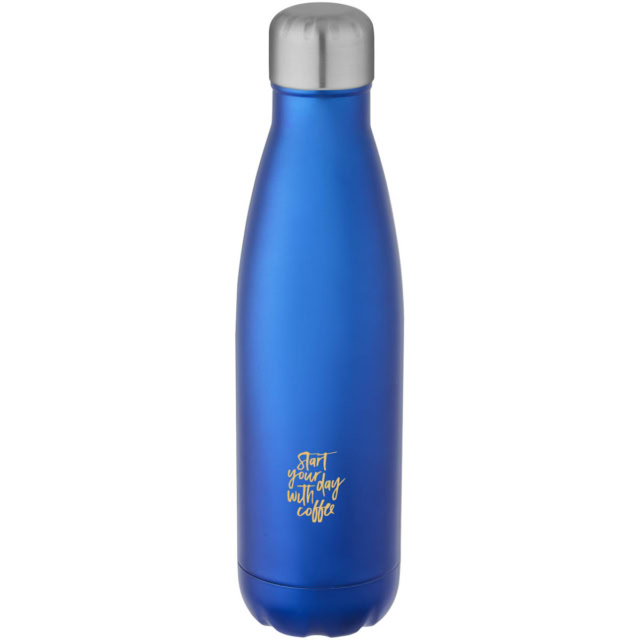 Cove 500 ml vakuumisolierte Edelstahlflasche - royalblau - Logo 1