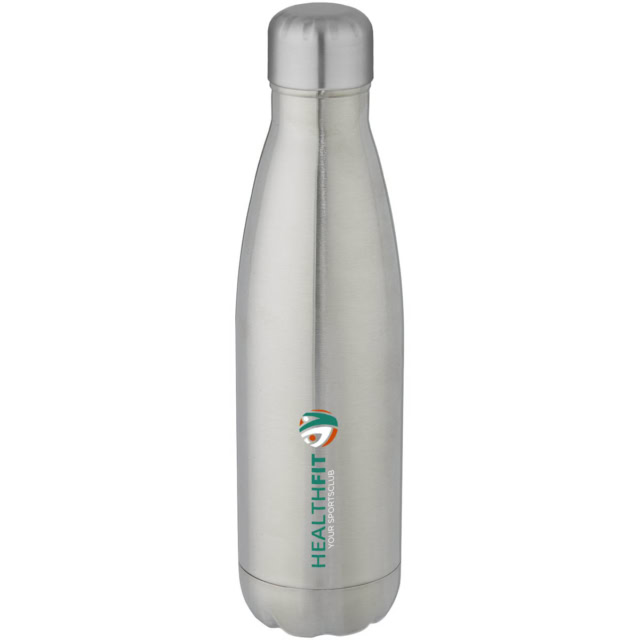 Cove 500 ml vakuumisolierte Edelstahlflasche - silber - Logo 1