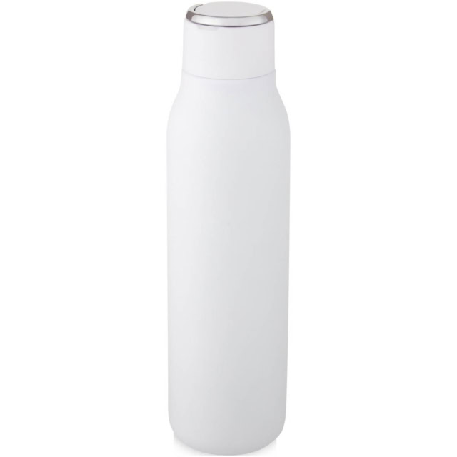 Marka 600 ml Kupfer-Vakuum Isolierflasche mit Metallschlaufe - weiss - Extra 2