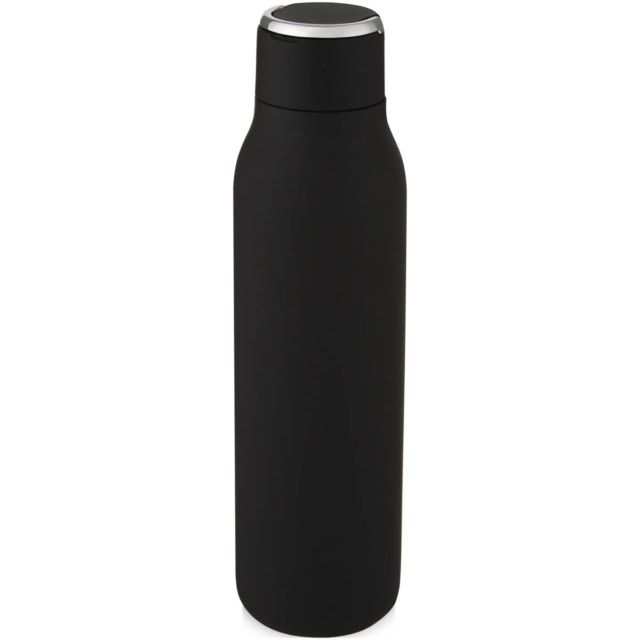 Marka 600 ml Kupfer-Vakuum Isolierflasche mit Metallschlaufe - schwarz - Extra 2