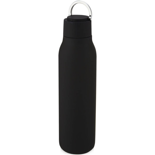 Marka 600 ml Kupfer-Vakuum Isolierflasche mit Metallschlaufe - schwarz - Extra 3