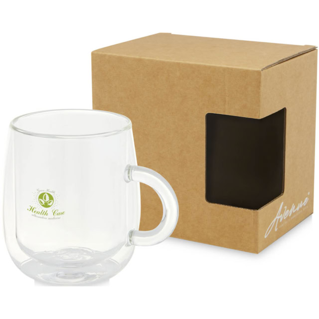 Iris 330 ml Glasbecher - transparent klar - Logo 1