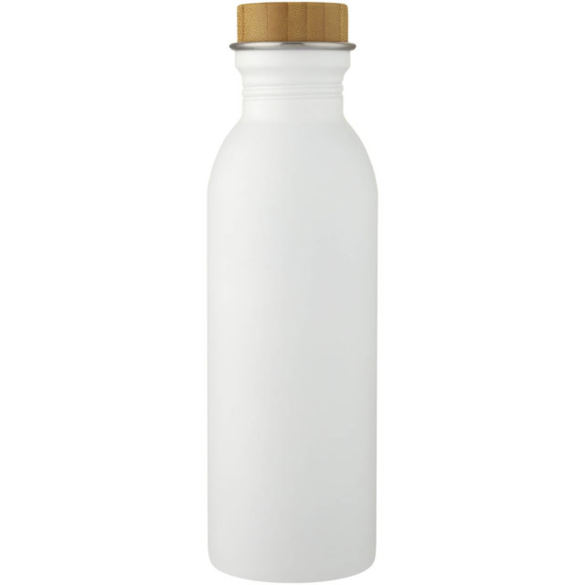 Kalix 650 ml Sportflasche aus Edelstahl - weiss - Vorderseite