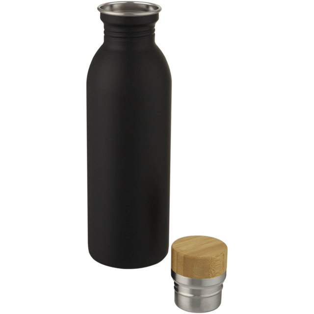 Kalix 650 ml Sportflasche aus Edelstahl - schwarz - Extra 1