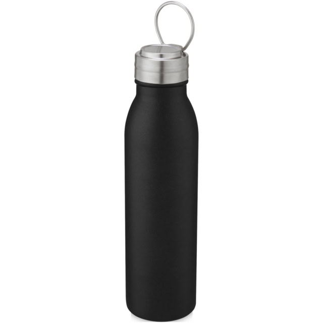 Harper 700 ml Sportflasche aus Edelstahl mit Metallschlaufe - schwarz - Extra 2