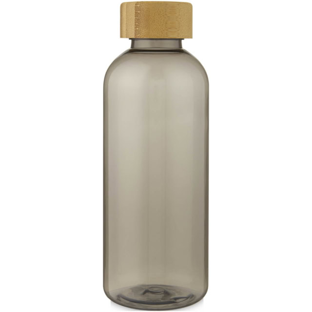 Ziggs 650 ml Sportflasche aus recyceltem Kunststoff - charcoal transparent - Vorderseite