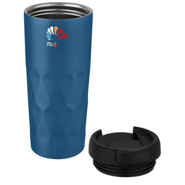 Prism 450 ml Kupfer-Vakuum Isolierbecher - blau - Logo 1