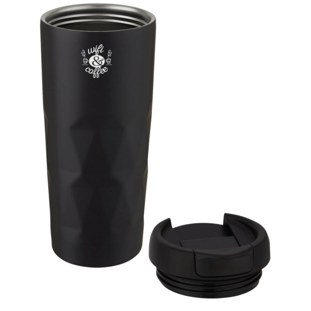 Prism 450 ml Kupfer-Vakuum Isolierbecher - schwarz - Logo 1