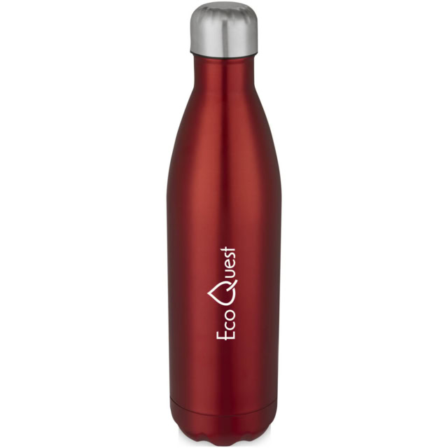 Cove 750 ml vakuumisolierte Edelstahlflasche - rot - Logo 1