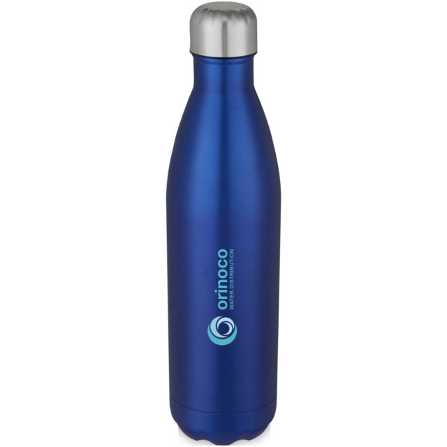 Cove 750 ml vakuumisolierte Edelstahlflasche - blau - Logo 1