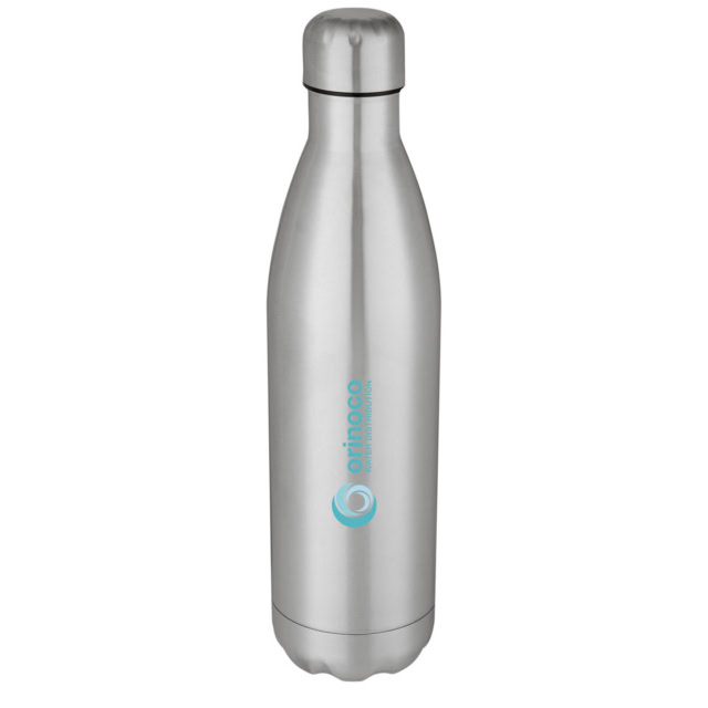 Cove 750 ml vakuumisolierte Edelstahlflasche - silber - Logo 1