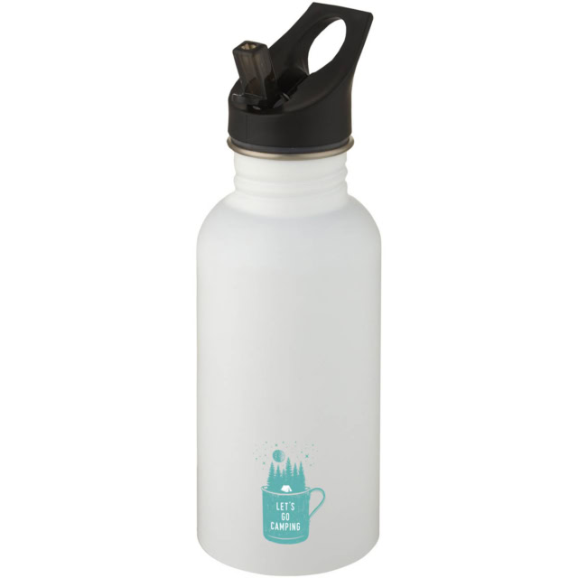 Lexi 500 ml Sportflasche - weiss - Logo 1