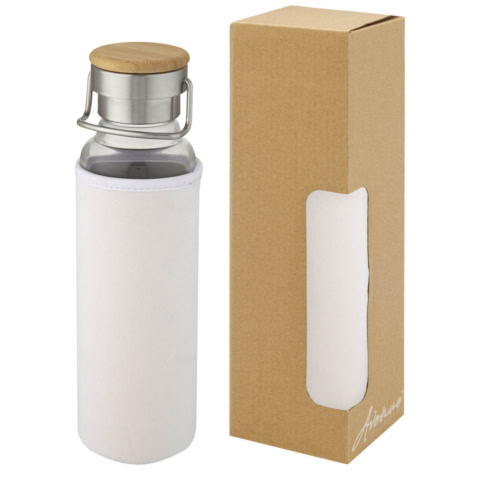 Thor 660 ml Glasflasche mit Neoprenhülle - weiss - Hauptfoto