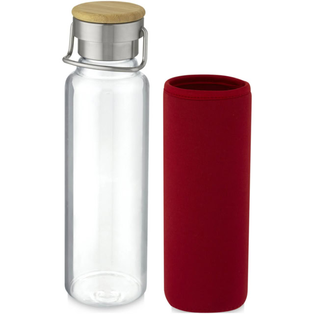 Thor 660 ml Glasflasche mit Neoprenhülle - rot - Extra 1