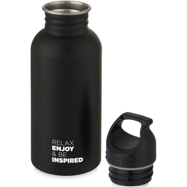 Luca 500 ml Sportflasche - schwarz - Logo 1