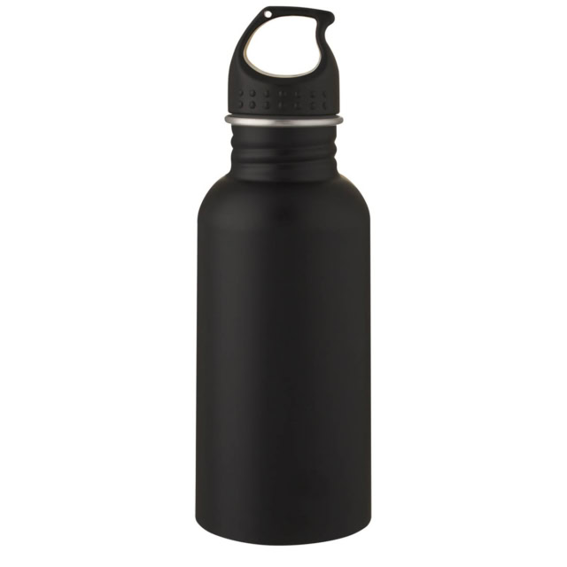 Luca 500 ml Sportflasche - schwarz - Vorderseite