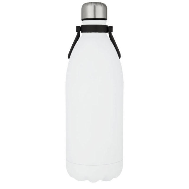 5 l Vakuum-Isolierflasche - weiss - Logo 2