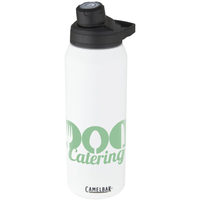 CamelBak® Chute® Mag 1 L Isolierflasche aus Edelstahl - weiss - Logo 1