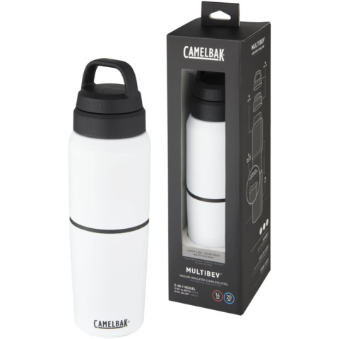 CamelBak® MultiBev 500 ml vakuumisolierte Edelstahlflasche und 350 ml Becher - weiss - Hauptfoto