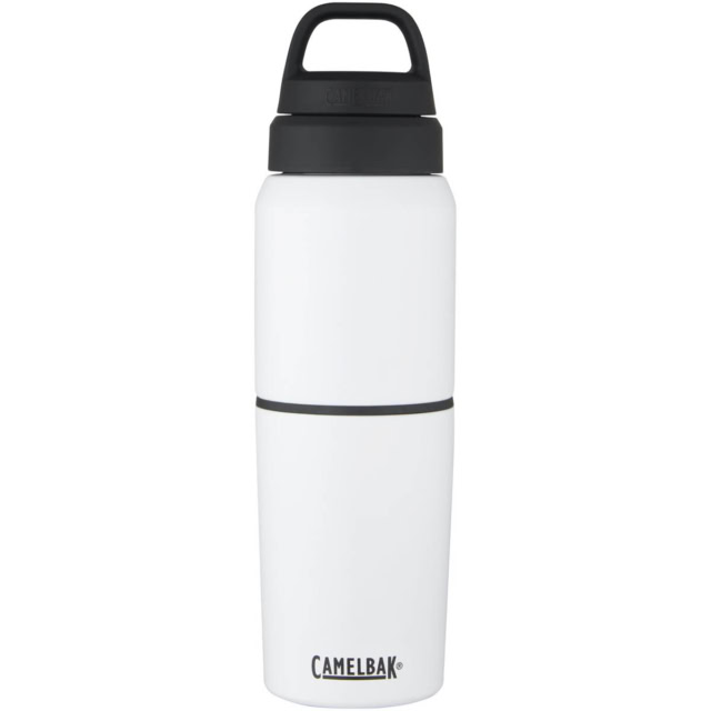 CamelBak® MultiBev 500 ml vakuumisolierte Edelstahlflasche und 350 ml Becher - weiss - Vorderseite