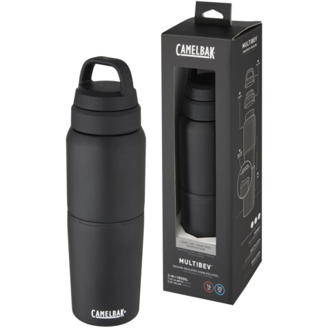 CamelBak® MultiBev 500 ml vakuumisolierte Edelstahlflasche und 350 ml Becher - schwarz - Hauptfoto