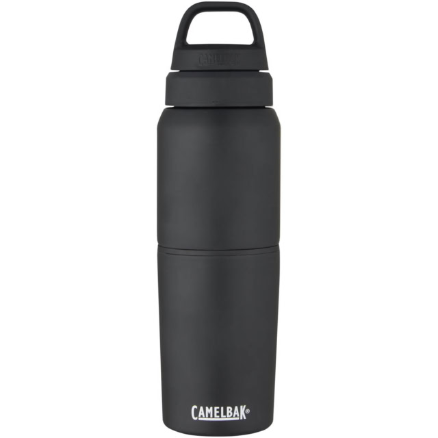 CamelBak® MultiBev 500 ml vakuumisolierte Edelstahlflasche und 350 ml Becher - schwarz - Vorderseite