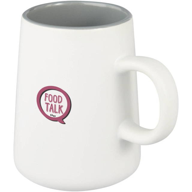 Joe 450 ml Keramiktasse - weiss - Logo 1