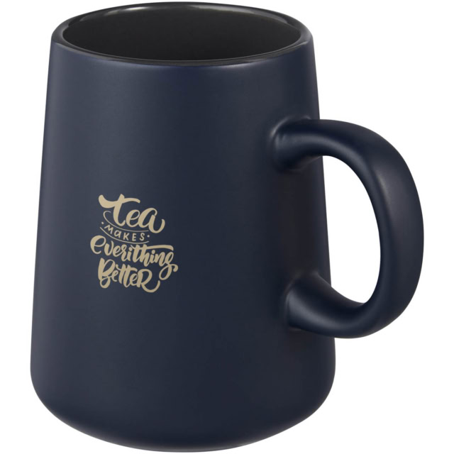 Joe 450 ml Keramiktasse - navy - Logo 1