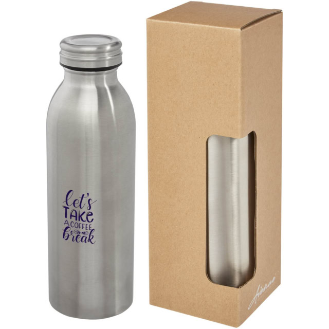 Riti 500 ml Kupfer-Vakuum Isolierflasche - silber - Logo 1